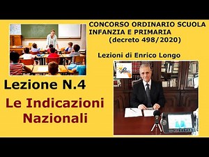 Le Indicazioni Nazionali - LEZIONE N.4