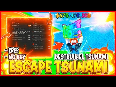 NEW Escape Tsunami For Brainrots Script – REMOVE TSUNAMI | TP BEST BRAINROT | KEYLESS | ROBLOX