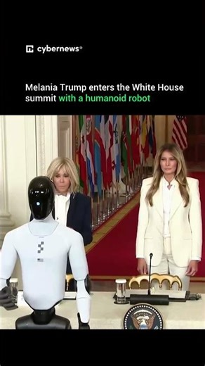 Melania Trump entered the White House with a robot