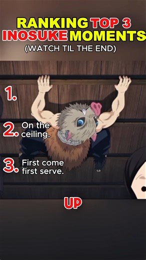 Ranking Inosuke's Best Moments (Demon Slayer) 🐗🔥 #shorts #anime