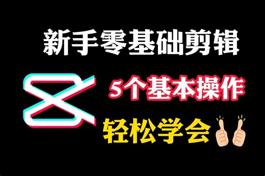 如何剪辑视频，新手小白零基础 剪辑，只要学会5个基本操作，就能轻松剪出一条完整的视频啦