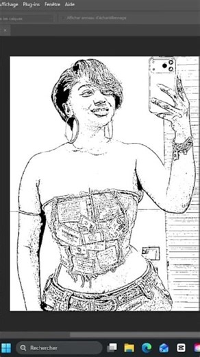 Effet cartoon professionnel Transformez vos photos avec Photoshop 2026 #shorts #art