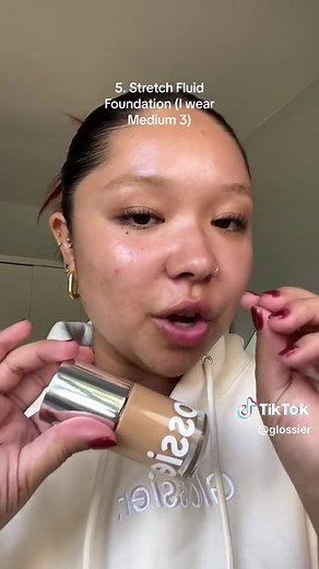 Building the perfect base with Stretch Fluid Foundation   Balm Concealer ➰ (on a dry skin girly!) #glossier #stretchfluidfoundation #stretchbalmconcealer #foundation