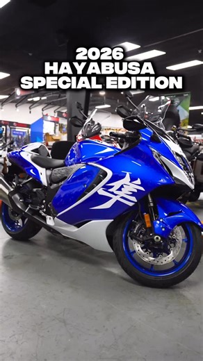 Wheels in Motion Santa Barbara on Instagram: "AVAILABLE NOW 🔥The legend just leveled up. The 2026 Hayabusa Special Edition delivers unmistakable Busa styling, race-inspired graphics, and a torque-rich 1340cc engine that still rules the hypersport world. From lightning-fast roll-ons to its ultra-stable high-speed chassis, this machine is built for riders who demand dominance on every stretch of pavement. #suzuki #suzukihayabusa #busa #sportbike #motorcycle"