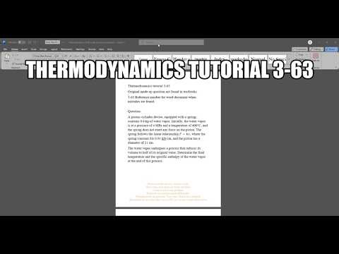 Thermodynamics made up question 3-63 A piston–cylinder device, equipped with a spring, contains 0.6