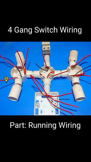 4 Gang Switch Wiring: Running Wiring through PVC Conduit