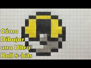 Cómo Dibujar una Ultraball 8-bits TUTORIAL PASO A PASO!