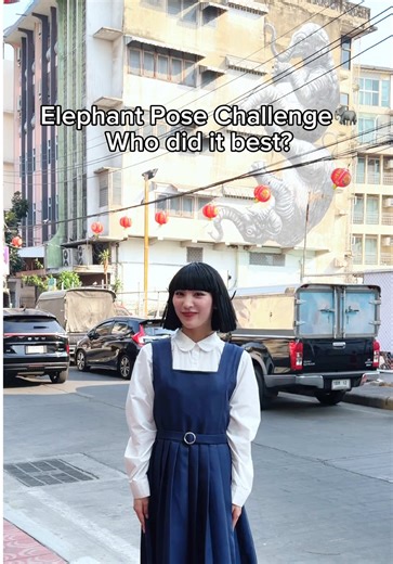 Elephant Pose Challenge - Who Did It Best?