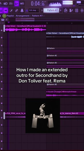 Extended cinematic outro for Secondhand by Don Toliver — How I made it