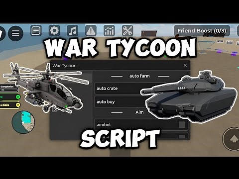 War Tycoon Script | Inf Money | AutoFarm | PASTEBIN