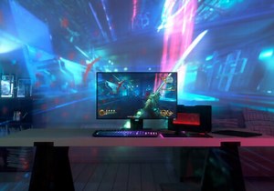 Razer shows off triple monitor gaming laptop and gaming projector