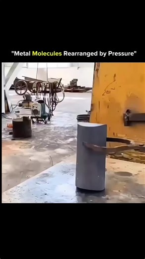 EDUCATION | MINDSET AND FACTS on Instagram: "🔩 Metal Molecules Rearranged by Pressure 🔩 1. Metals may look solid and unchanging, but at the atomic level, they’re dynamic. 2. When pressure is applied, metal atoms rearrange their structure. 3. This process is known as plastic deformation. 4. Atoms slide past each other instead of breaking apart. 5. High pressure forces atoms into new, more stable positions. 6. No melting is required—only force. 7. This is how metals can be bent, forged, or shape