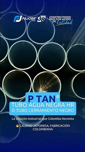 PTAN ® Tubo Agua negra HR o Tubo Cerramiento Negro