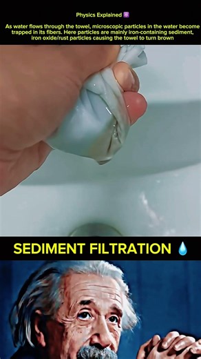 Sediment filtration #science #physics