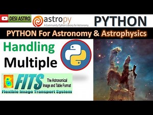 How To Read/ Extract Data/Plots Multiple FITS File | Astropy| Python For ASTRONOMY| IMAGE Analysis|