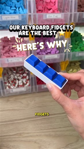 Pacific Paradise Prints | customizable fidget toys on Instagram: "Meet your new favorite fidget toy 👀 ✅Fully customizable colors and sounds ✅Super satisfying keyboard swifches ✅Portable stress relief and ASMR wherever you go! Shipping now from California! Available at: ● PacificParadisePrints.shop ● Etsy: PacificParadisePrints ● TikTok Shop: PacificParadisePrints What is a keyboard fidget? ⌨️ These are 3D printed fidgets that look, sound, and feel like mechanical keyboards - but in a portable f