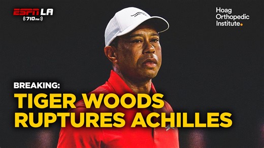 1.7K views · 11 reactions | Tiger Woods' injury list continues to grow - the golf legend announces he has surgery to repair a ruptured left Achilles tendon. Can he bounce back from ANOTHER major injury? Dr. Alan Beyer of Hoag Orthopedic Institute takes a closer look at his career on the Road to Recovery. | ESPN Los Angeles | Facebook