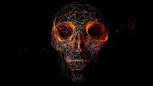 3D Scary Skull Abstract Shapes - Free Live Wallpaper - LiveWallpapers4Free.com