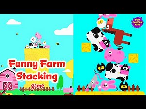 Funny Farm Stacking game Lingokids🐮🐱🐷 |Boopanpankids