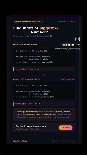 interview series(python): 3