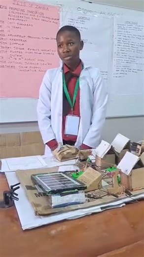 Meet Chiti Barnabas, a Grade 11 student from Kawambwa Provincial STEM School, who is making waves at the JETS National Fair with his Solar Pumped Hydro System. This innovative project merges solar and hydro technology to develop a sustainable energy solution, showcasing the potential of renewable energy and the impact young innovators can have on the future.(Video: ZESCO) | Zambia Reports