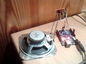89 dB 8 Ω 3W loudspeaker, PAM8403 3W amplifier, Arduino toneMelody