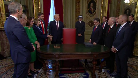 President Trump signing ceremony