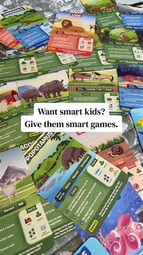 Kids’ minds are sponges, so what you give them matters. If you want smart kids, give them games that make them think. We love playing Guess in 10 with our 3 and 6 year old—it builds deductive reasoning, problem solving, and vocabulary while feeling like just a fun family game. 🧠✨ #smartkids #learningthroughplay #familygames #educationalgames #homeschool