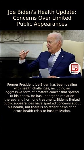 Joe Biden's Health Update: What's Behind His Limited Public Appearances?