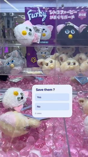 Saving Furbies in Japan Arcade Claw Machines #japan