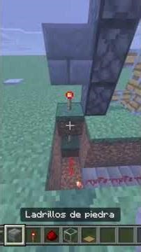 CÓMO HACER UNA PUERTA AUTOMÁTICA DE MINECRAFT😱🤖 #minecraft #tutorial #puerta #automatico #bedrock