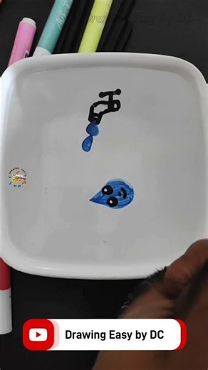 World water day drawing | Save Water Drawing | Jal Hi Jeevan Hai | Floating pen drawing #shorts