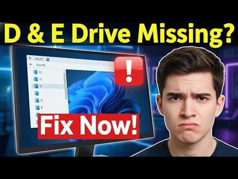 D Drive Not Showing in This PC? 😡 Fix It Now (100% Working)