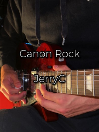 Canon Rock JerryC Electric Guitar Tutorial - Fast Rock Riff
