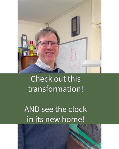 Check out this longcase clock transformation AND see this grandfather in its new home!