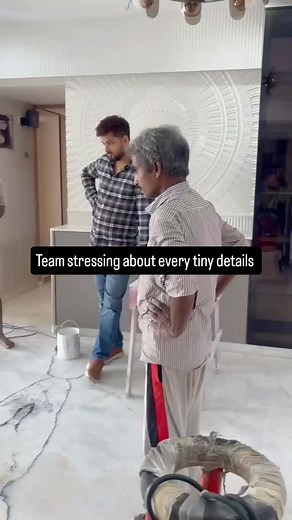 1.5K views · 19 reactions | When the team is all about execution… he’s all about emotion #interiordesignermumbai #homeinteriors #trendingreels | Shreem Interior Design | Facebook