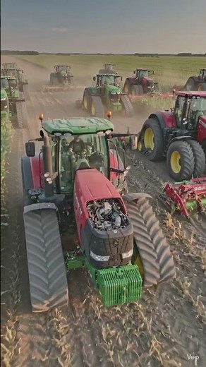 American Farmers Using Powerful Tractors in Giant Field Work 🇺🇸