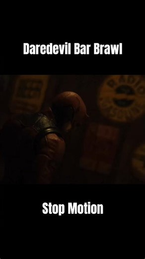 Daredevil Bar Fight Stop Motion #stopmotion #stopmotionanimation #daredevil #daredevilbornagain