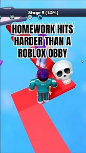 Why Homework Hits Harder Than a Roblox Obby #roblox