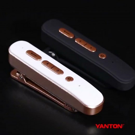 YANTON W1 — Wireless Bluetooth PTT Clip Mic with Earpiece