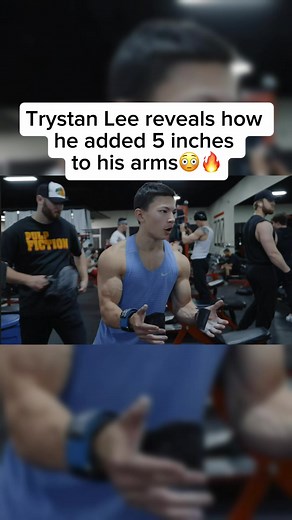 Trystan Lee used the arm blaster to build his biceps💪#armworkout #gym #foryoupage #fitness