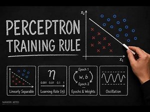 Perceptron Training Rule Step-by-Step with Solved Example | ANN | AI | ML