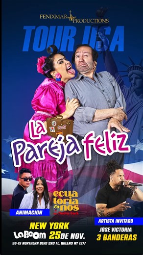 5.6K views | Aparta este 25 de noviembre 朗 para venir a divertirte con 퐋퐚 퐏퐚퐫퐞퐣퐚 퐅퐞퐥퐢퐳 ‍❤️‍‍ Tickets:  https://laboomny.club/ParejaFeliz 朗 | La Boom | Facebook