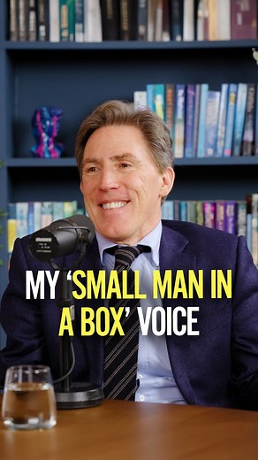 Great Company on Instagram: "HOW ON EARTH? 勞 @robbrydon reveals where his iconic 'Small Man in a Box' impression came from! Search 'Great Company' wherever you get your podcasts. #robbrydon"