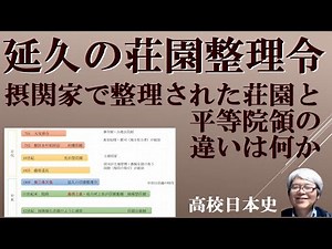 延久の荘園整理令 摂関家で整理された荘園と平等院領の違いは何か 【高校日本史応用編 荘園6】
