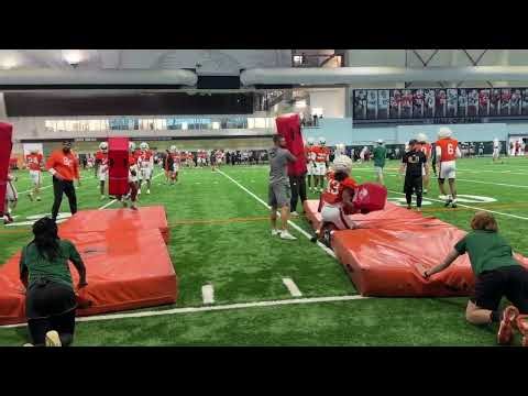 Miami Hurricanes Spring Practice April 7, 2026 tackling drills