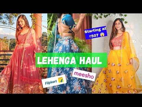 Meesho Lehenga Haul For Wedding Season| Trendy Lehenga on Meesho & Flipkart |Shivani katoch