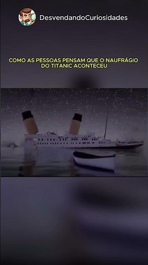 Como o Titanic realmente afundou — ninguém via nada 🚢🌑 #curiosidades #shorts