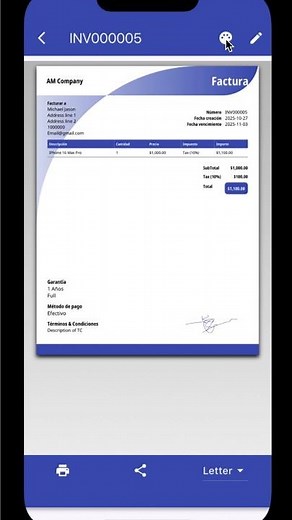 💡 Cómo hacer una factura fácil y rápido con My Invoices 📱#factura