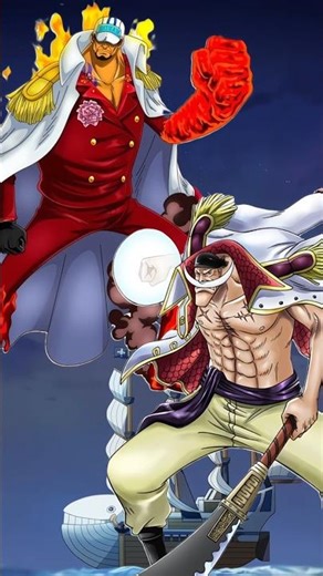 Akainu vs white beard اكاينو ضد طاقم اللحية البيضاء